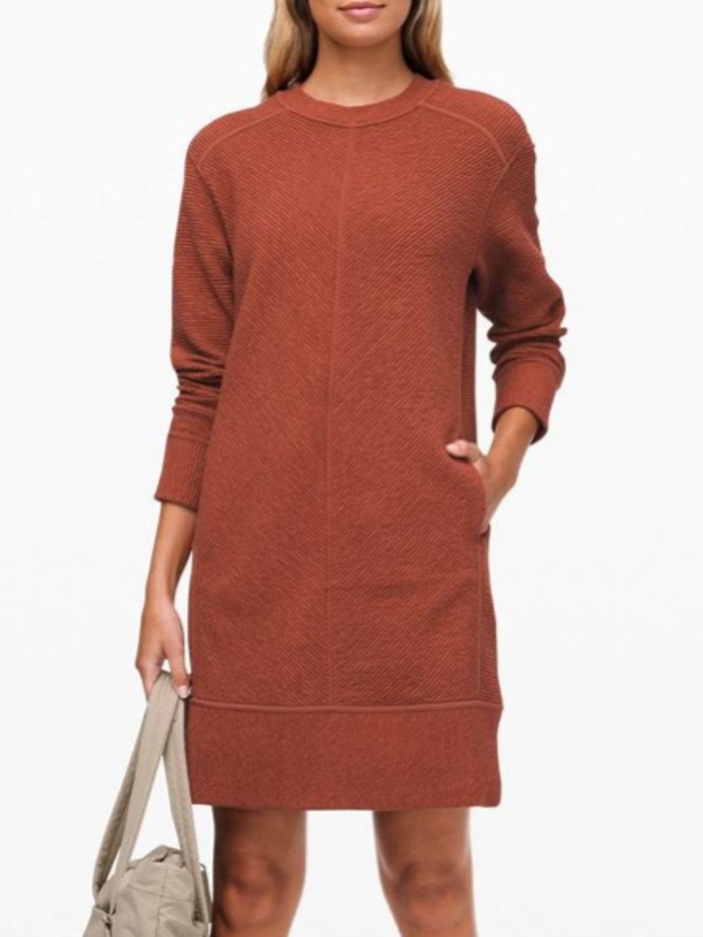 Lululemon On Repeat Dress Heathered Rustic Clay Size 10